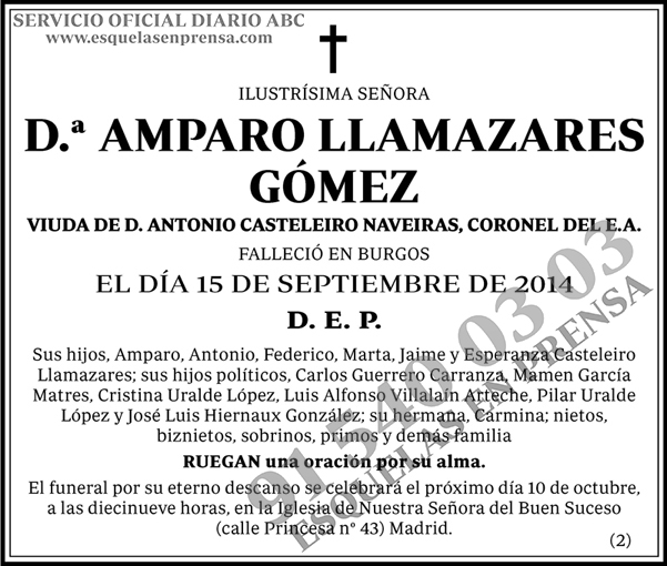 Amparo Llamazares Gómez